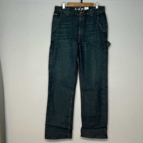 LAPCO FR MODERN CARPENTER LIGHTWEIGHT BLUE JEANS 34 x 34 Brand New - Picture 1 of 13